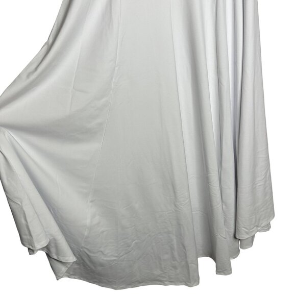 Susana Monaco Off-The-Shoulder Midi Dress Size Small High Low Hem White New - Picture 8 of 11